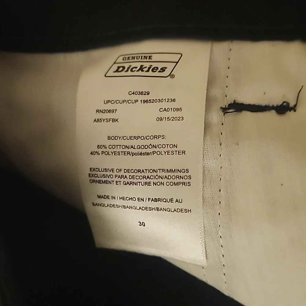 Size 30 Black Dickies Shorts‎